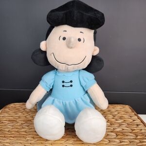 Kohl's Cares Peanuts Lucy Doll Plush Toy Stuffed 14" Tall Charlie Brown 2019